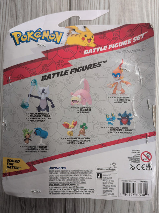 Pokémon Battle Figure Set dos de la boîte
