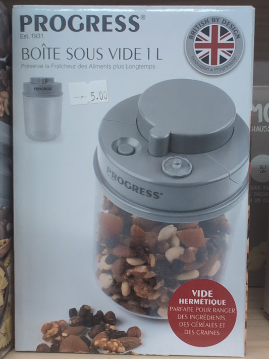 Progress boîte sous vide 1 L - face avant
