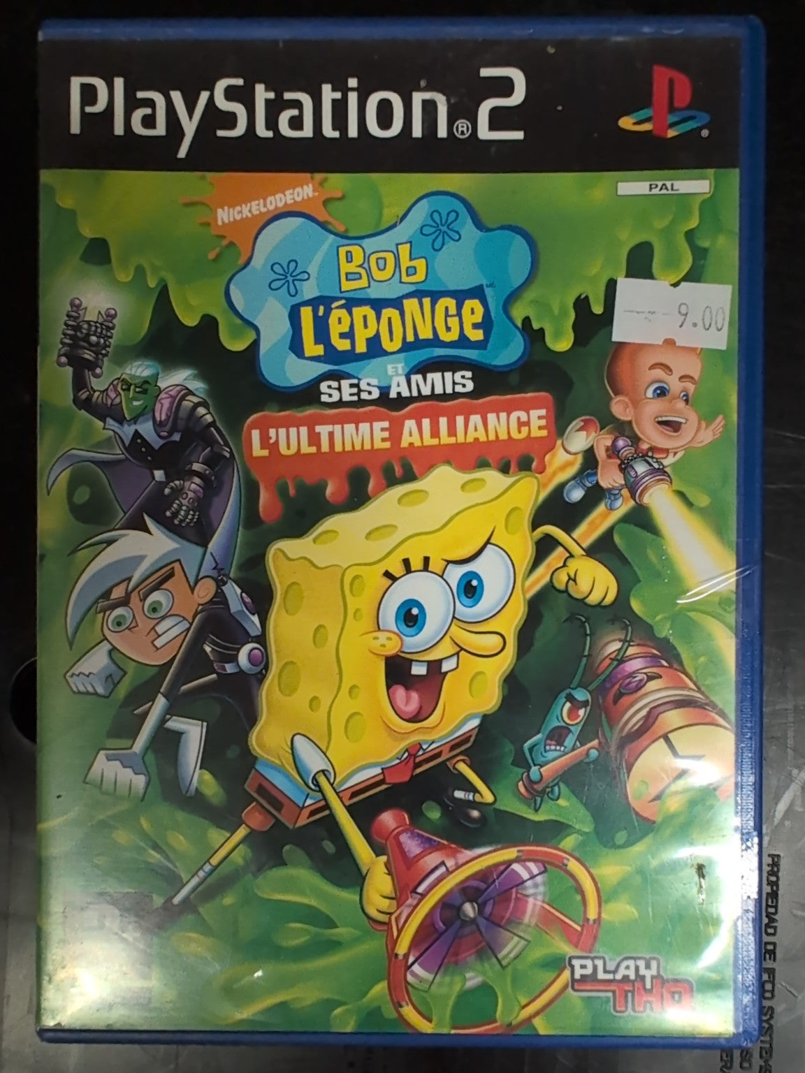 Jeu PS2 Bob l'éponge et ses amis L'ultime Alliance - face avant
