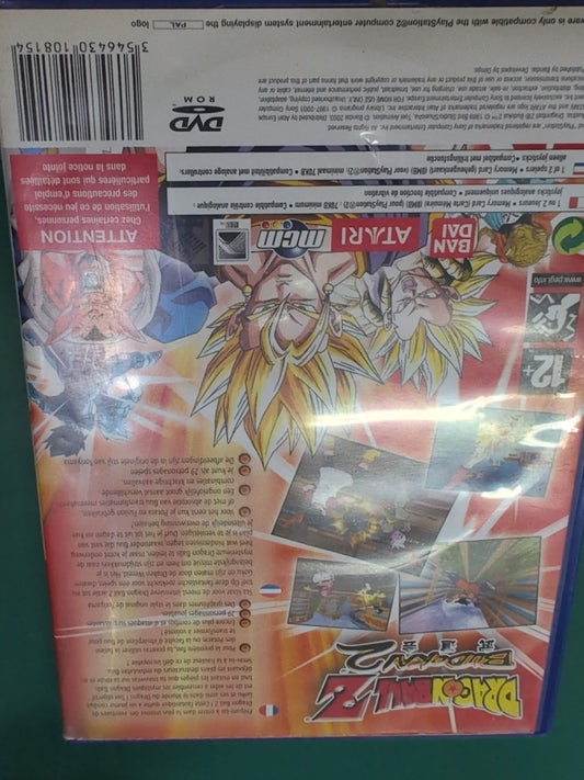 Jeu PS2 Dragon Ball Z Budokai 3 - dos boîte