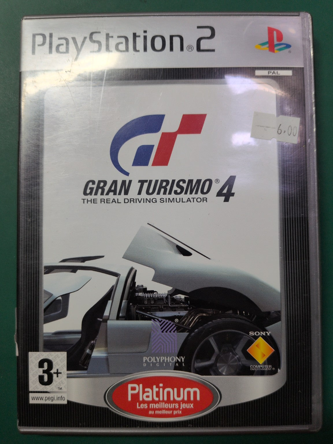 Jeu PS2 Gran Turismo 4 Platinum - face avant