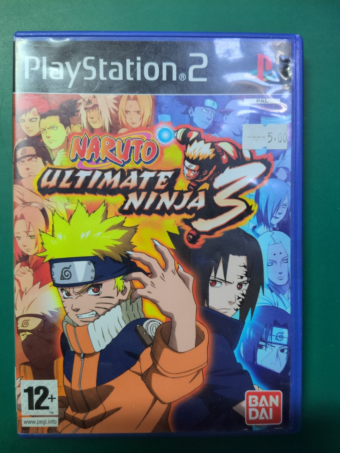 Jeu PS2 Naruto Ultimate Ninja 3 - face avant