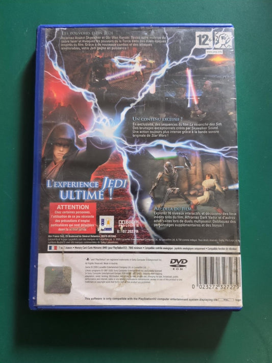 Star Wars Episode III La Revanche des Sith PS2 PAL - face arrière