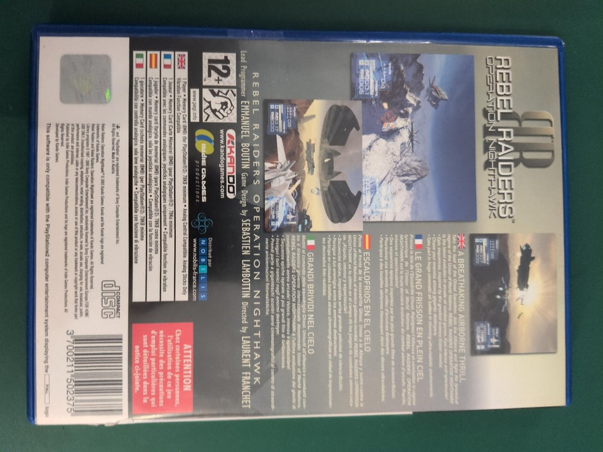 Rebel Raiders Operation Nighthawk PS2 PAL - dos
