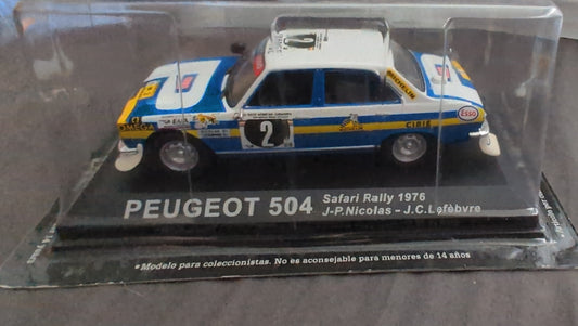 Peugeot 504 – Safari Rally 1976 – J.P Nicolas / J.C Lefebvre – Miniature 1/43