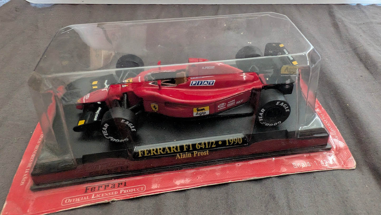 Ferrari F1 641/2 – Alain Prost (1990) – Miniature 1/43 sous blister