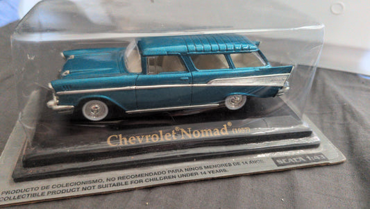 Chevrolet Nomad (1957) – Miniature 1/43 Bleue – Voiture de Collection Vintage
