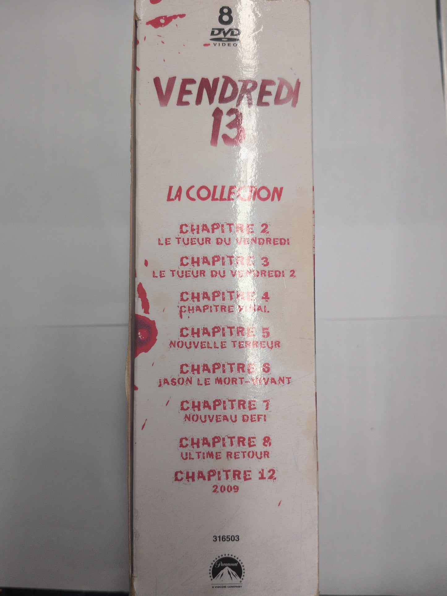 Vendredi 13 – Coffret 8 DVD – Saga Jason Voorhees – Paramount