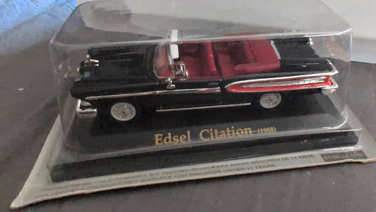 Edsel Citation (1958) – Miniature 1/43 Noire & Rouge – Cabriolet Vintage