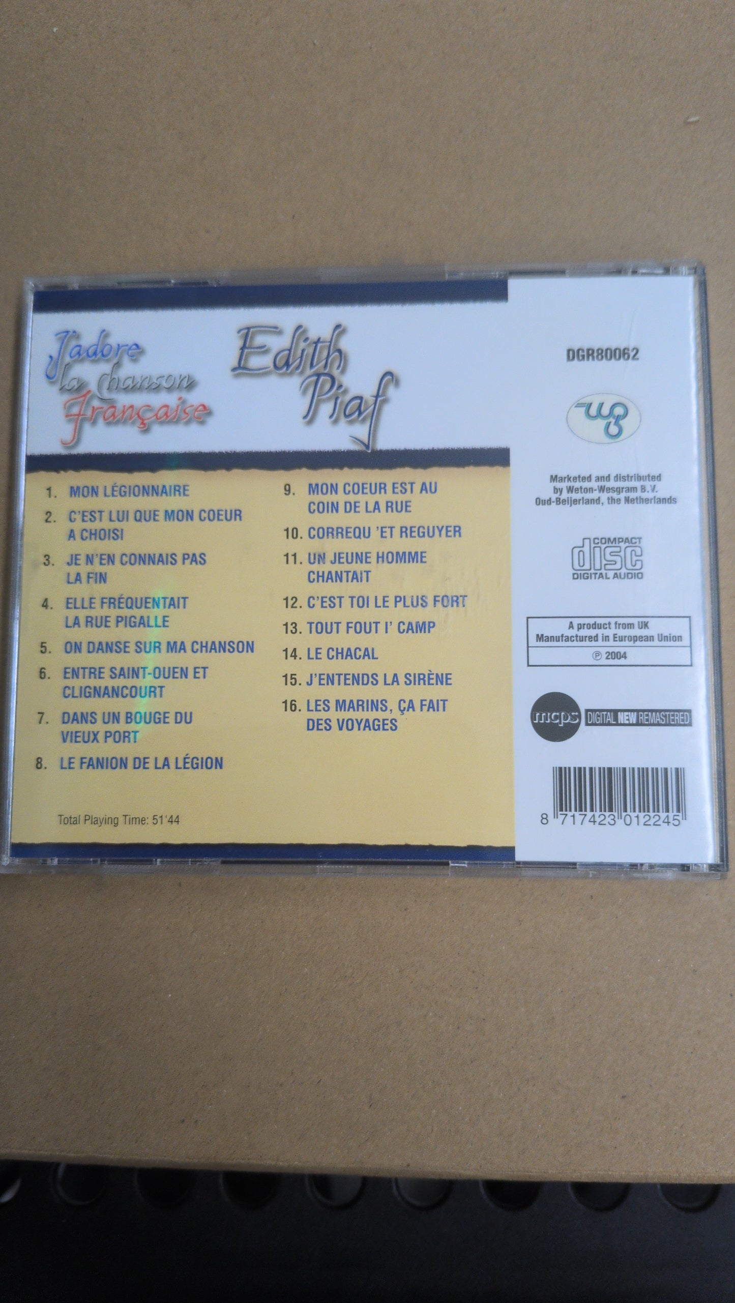 CD occasion – Édith Piaf , J’adore la chanson française