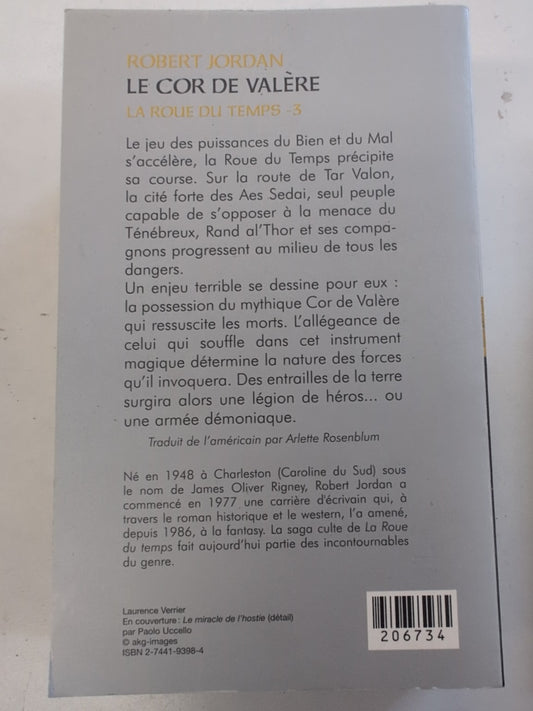 Quatrième de couverture de Le Cor de Valère, La Roue du Temps tome 3, de Robert Jordan