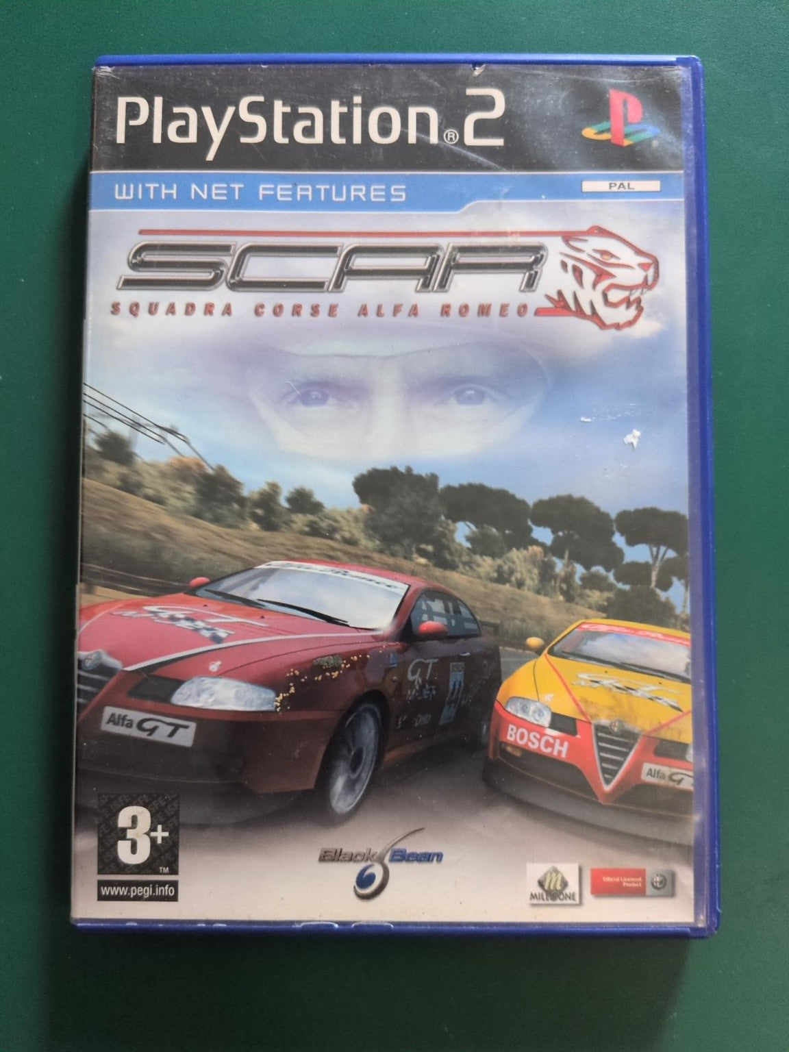 SCAR Squadra Corse Alfa Romeo PS2 PAL - face