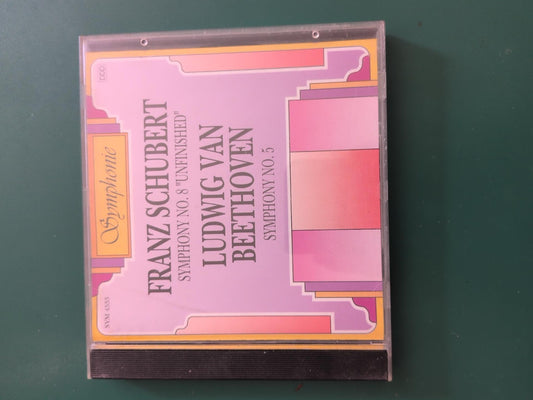 CD Schubert Symphonie n°8 Inachevée et Beethoven Symphonie n°5 - face avant