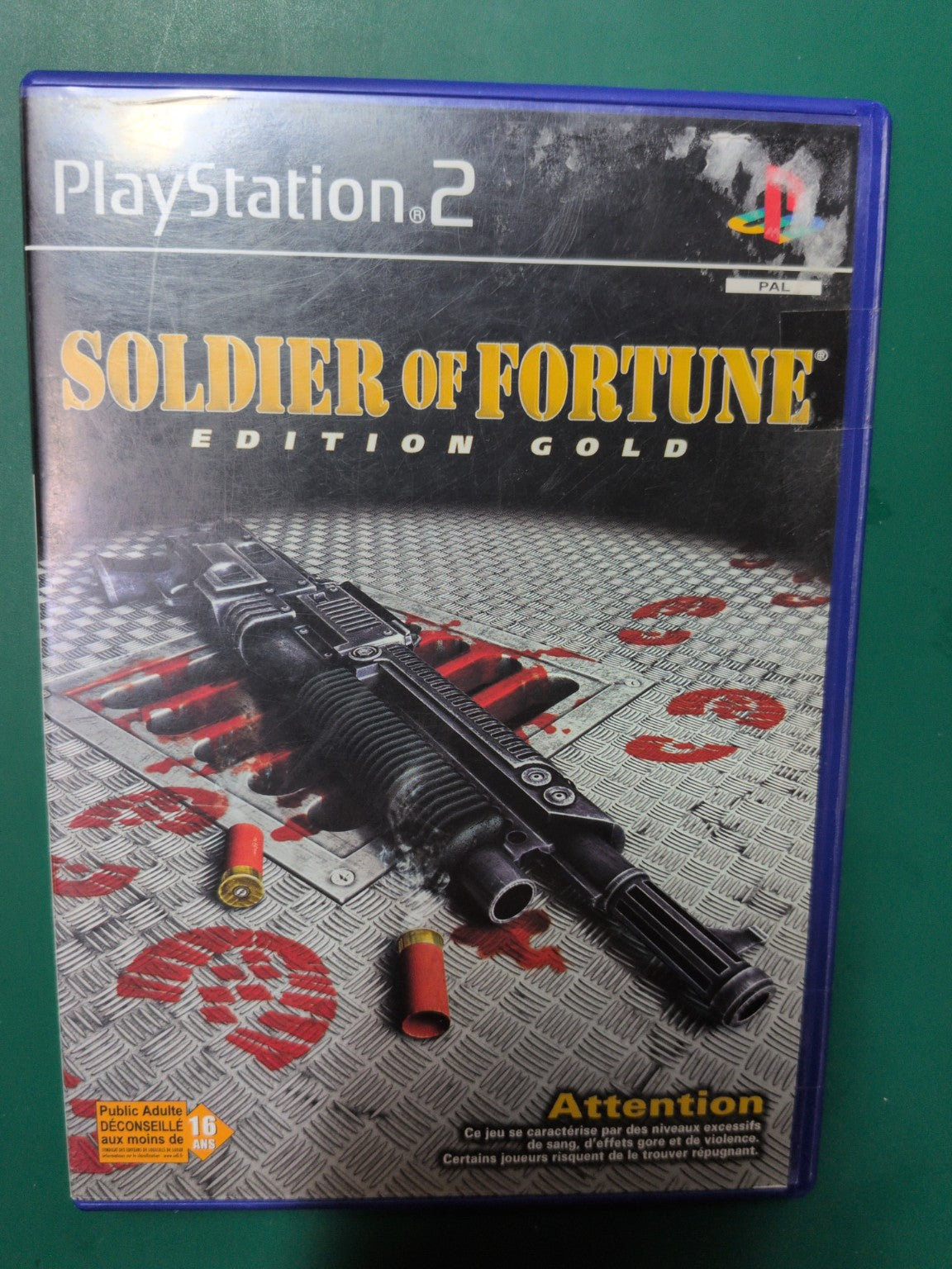 Soldier of Fortune Edition Gold sur PlayStation 2 - jaquette avant