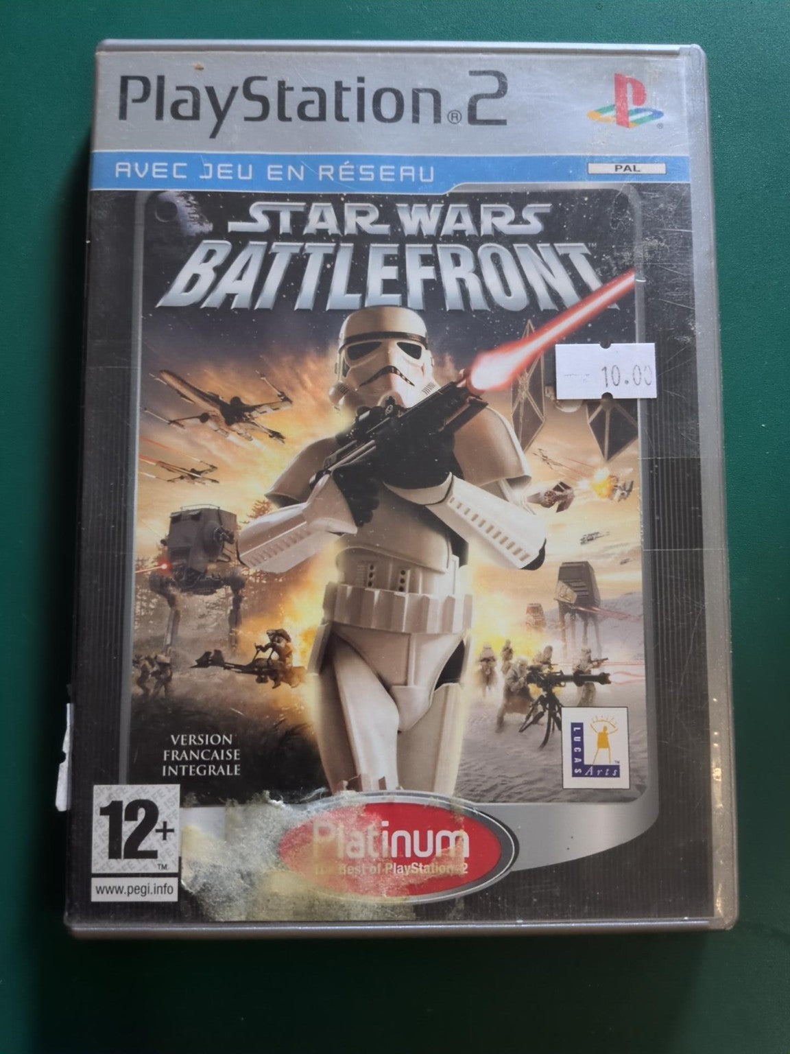 Star Wars Battlefront PS2 Platinum PAL - face avant