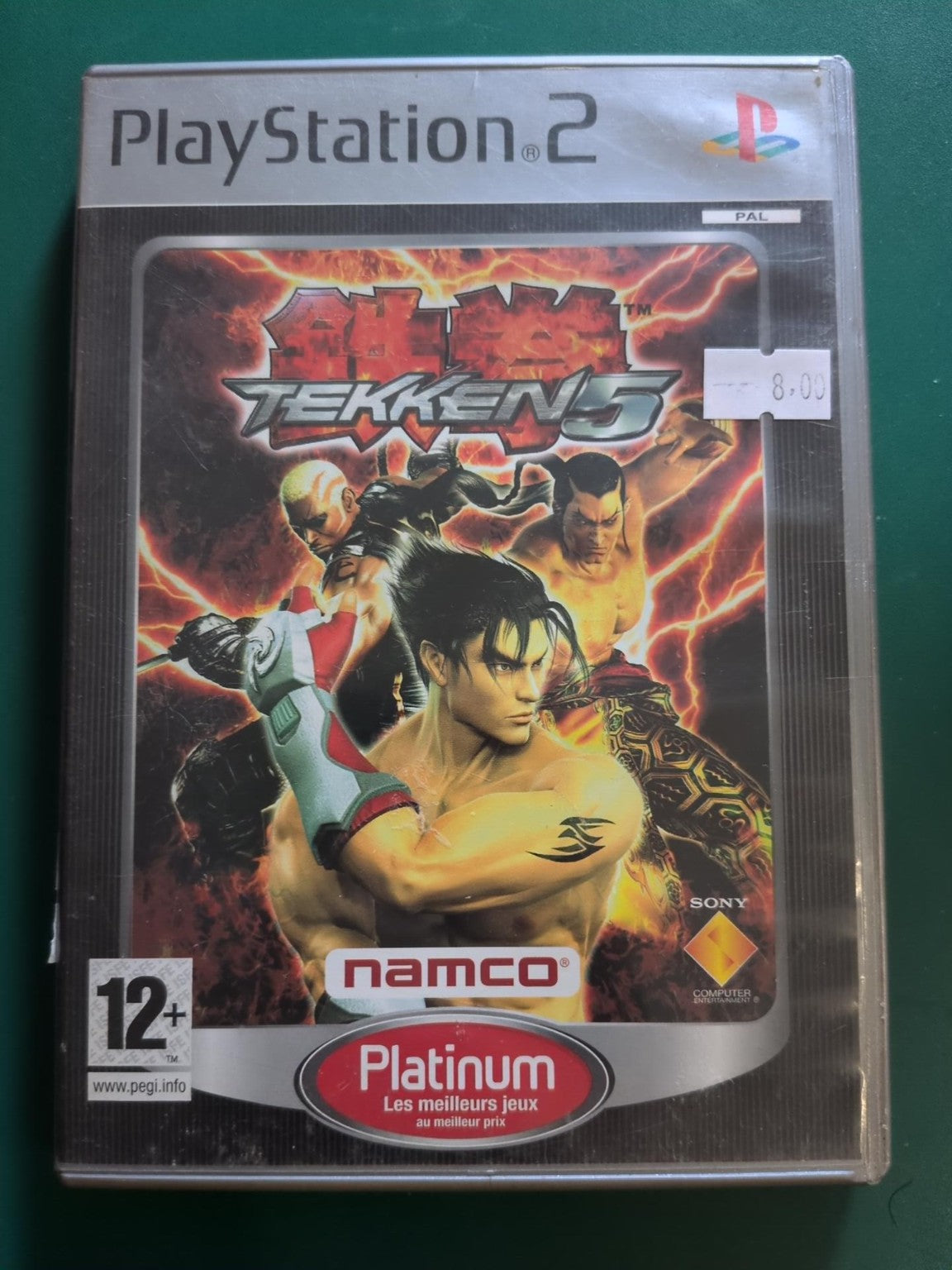 Tekken 5 Platinum PS2 PAL - face avant
