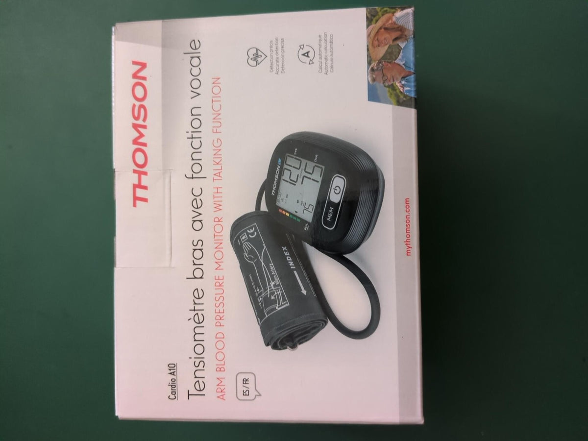 Tensiomètre bras Thomson Cardio A10 avec fonction vocale - face avant