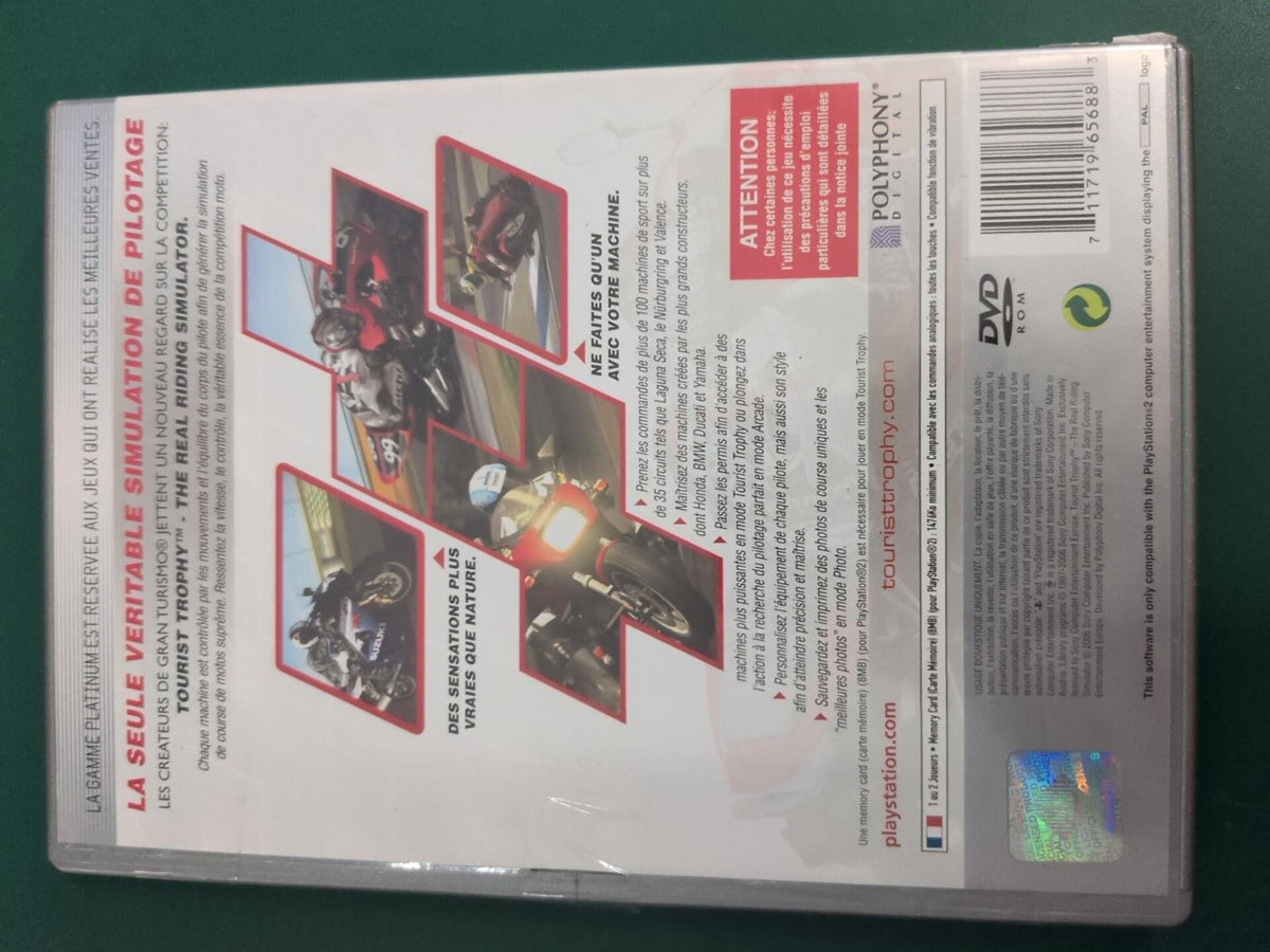 Tourist Trophy The Real Riding Simulator PS2 Platinum PAL - arrière