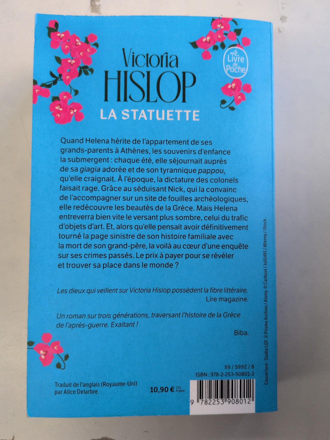 La Statuette – Victoria Hislop – quatrième de couverture