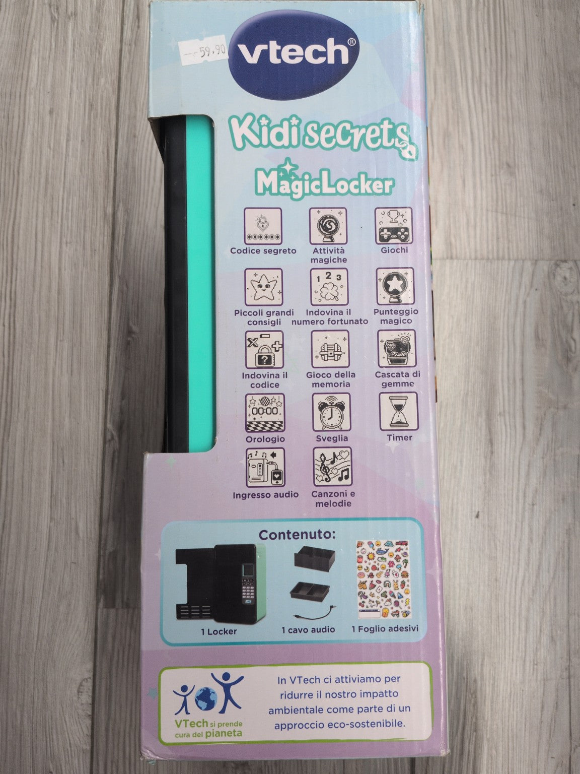 VTech KidiSecrets MagicLocker contenu