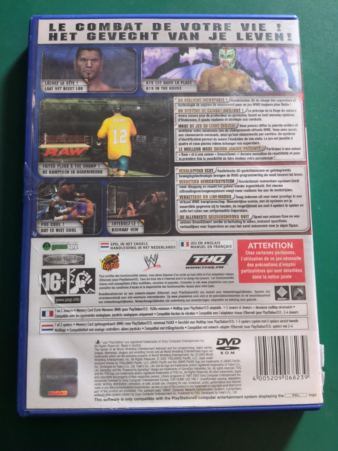 WWE SmackDown vs. Raw 2006 PS2 PAL - verso