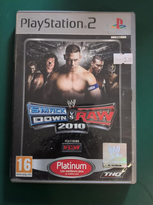 WWE SmackDown vs Raw 2010 Platinum PlayStation 2 PS2 PAL - face avant